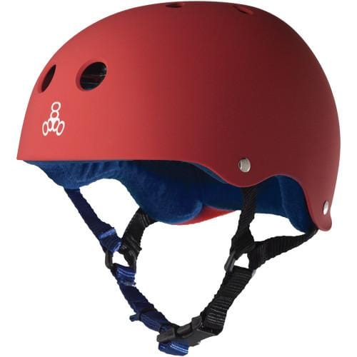 Triple Eight Sweatsaver Helmet in United Red Rubber colourway.
