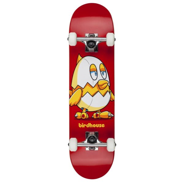 Get your kids shredding in style with the Birdhouse Complete Skateboard - Chicken Mini 7.3