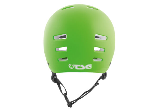 TSG Evolution Lime Green Helmet Rear View