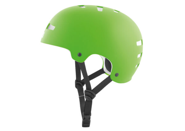 TSG Evolution Lime Green Helmet Left Side View