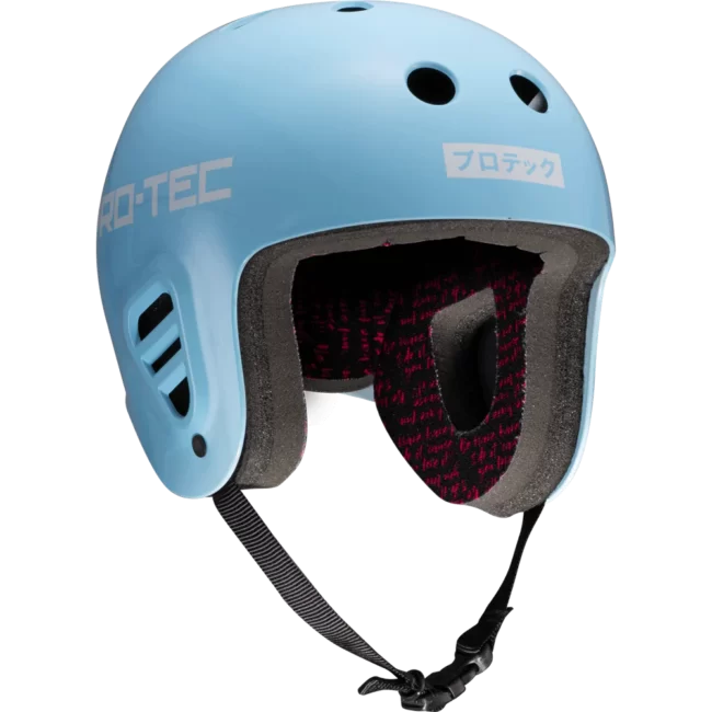 Skye Brown Pro Model Protec Full-Cut Helmet in Sky Blue