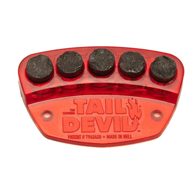 Red Tail Devil spark plate with five flints for skateboarding